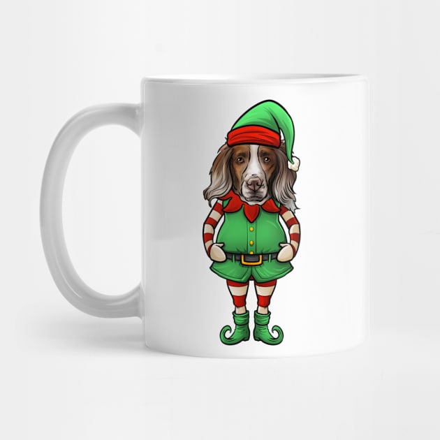 Brittany Spaniel Christmas Elf by whyitsme